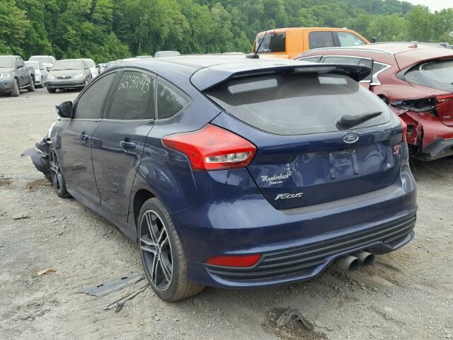 1FADP3L90GL279294 - 2016 FORD FOCUS ST BLUE photo 3