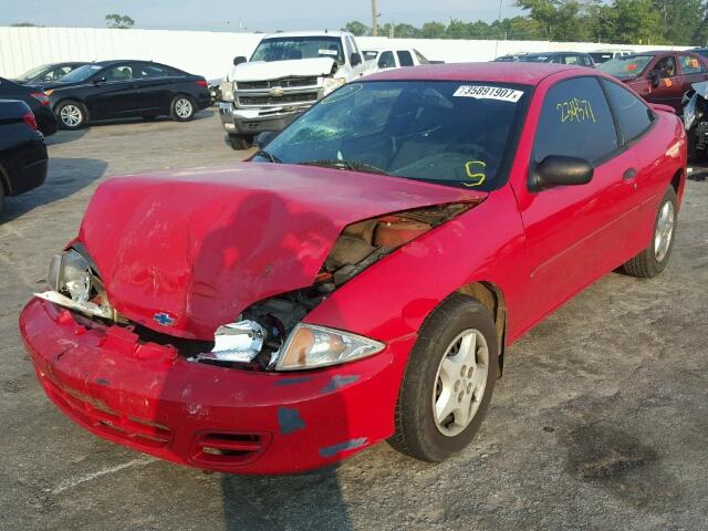 1G1JC124127157234 - 2002 CHEVROLET CAVALIER RED photo 2