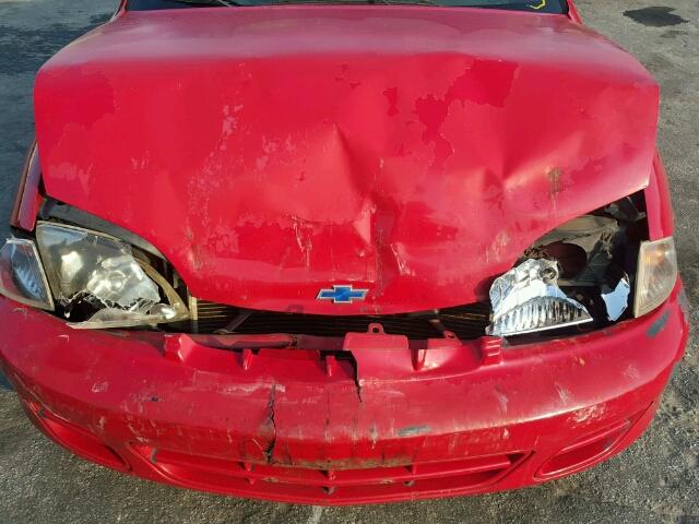 1G1JC124127157234 - 2002 CHEVROLET CAVALIER RED photo 7