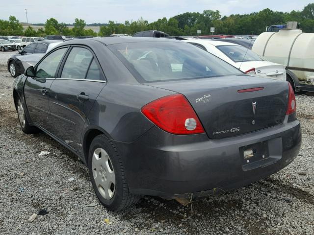 1G2ZF58B274114954 - 2007 PONTIAC G6 VALUE L CHARCOAL photo 3