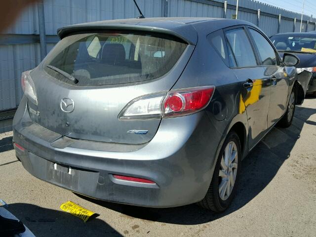 JM1BL1M8XC1545532 - 2012 MAZDA MAZDA3I GRAY photo 4