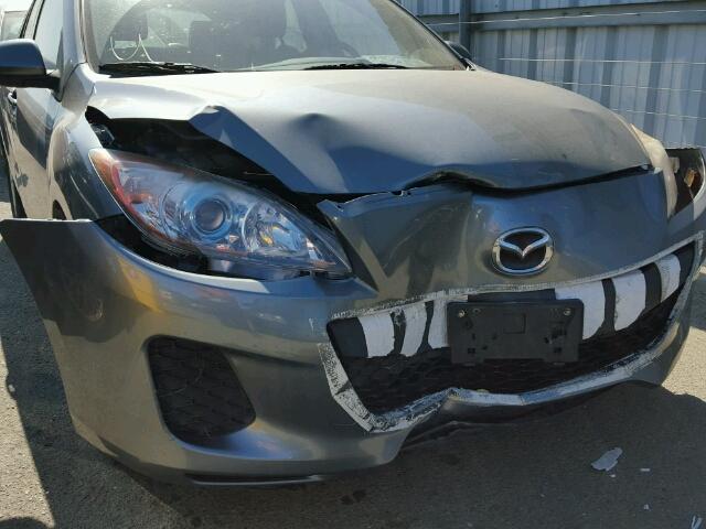 JM1BL1M8XC1545532 - 2012 MAZDA MAZDA3I GRAY photo 9