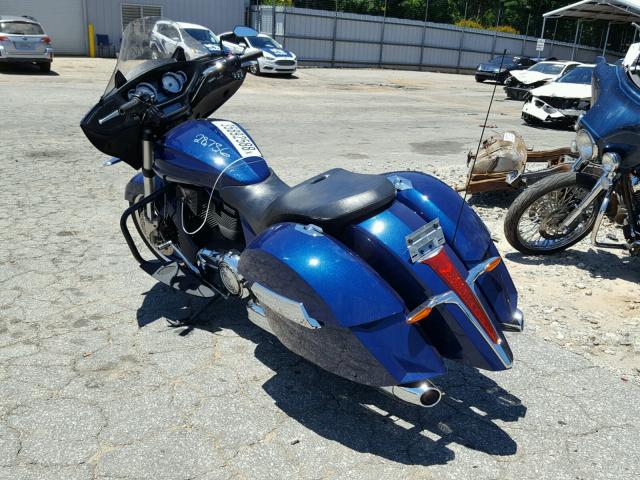 5VPDW36N2C3004656 - 2012 VICTORY MOTORCYCLES CROSS COUN BLUE photo 3