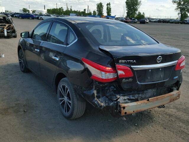 3N1AB7APXEL631290 - 2014 NISSAN SENTRA S/S BLACK photo 3