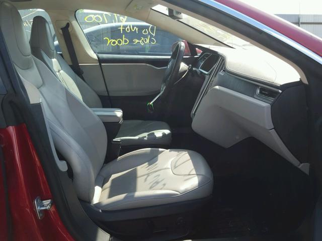 5YJSA1CN2DFP09359 - 2013 TESLA MODEL S Կարմիր լուսանկար 5
