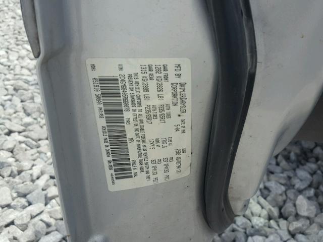 2C4GM68405R660078 - 2005 CHRYSLER PACIFICA T SILVER photo 10