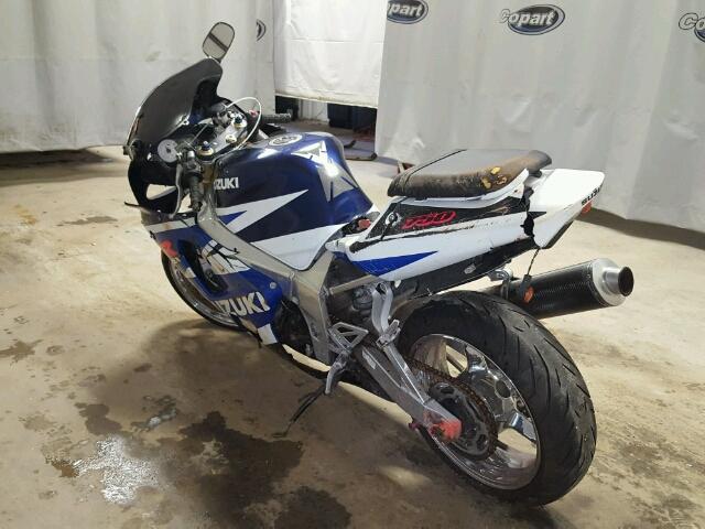 JS1GR7HA832104152 - 2003 SUZUKI GSX-R750 BLUE photo 3