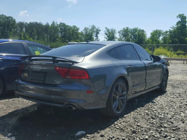 WAU2GAFCXFN009602 - 2015 AUDI A7 PRESTIG GRAY photo 4