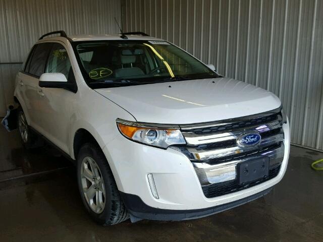 2FMDK3JC6EBA03069 - 2014 FORD EDGE SEL WHITE photo 1