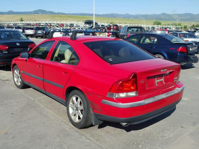 YV1RS58D622100577 - 2002 VOLVO S60 2.4T RED photo 3
