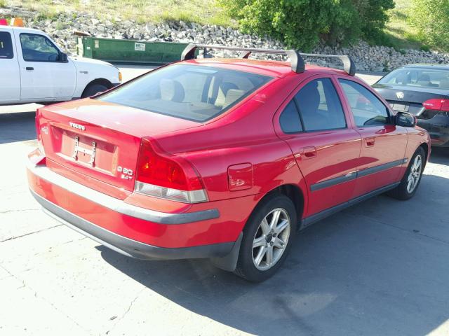 YV1RS58D622100577 - 2002 VOLVO S60 2.4T RED photo 4