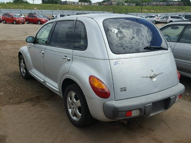 3C8FY68B82T220986 - 2002 CHRYSLER PT CRUISER SILVER photo 3