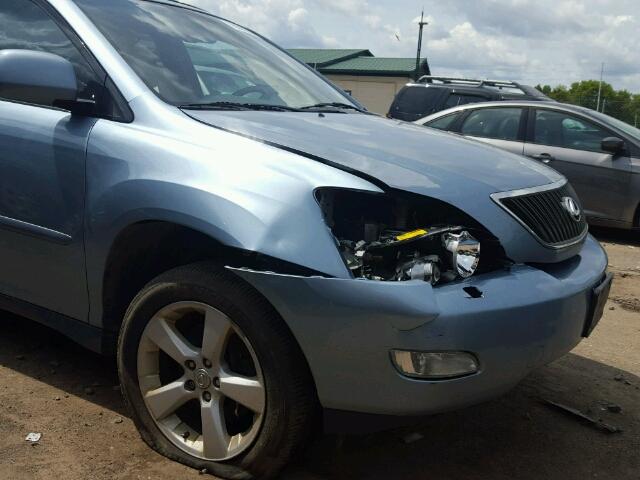 2T2HK31U97C042517 - 2007 LEXUS RX BLUE photo 9