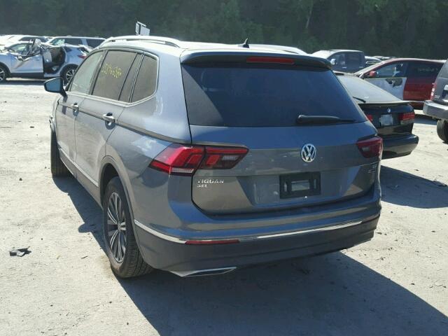 3VV2B7AX6JM006604 - 2018 VOLKSWAGEN TIGUAN SE Сірий фото 3