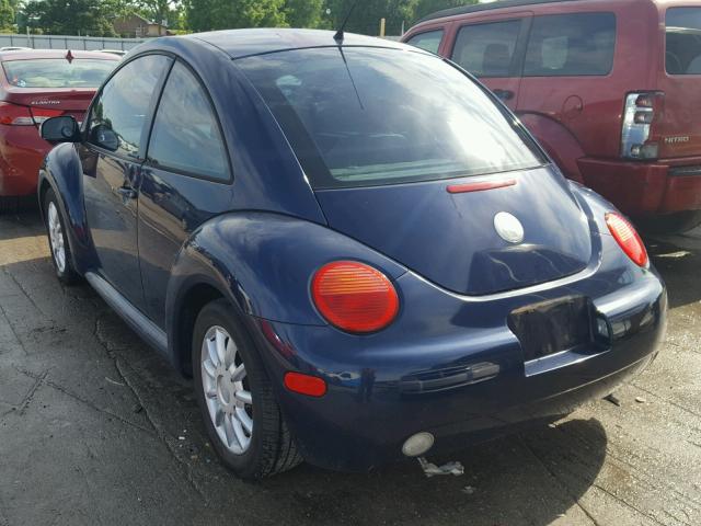 3VWCK31C64M419729 - 2004 VOLKSWAGEN NEW BEETLE 蓝色 照片 3