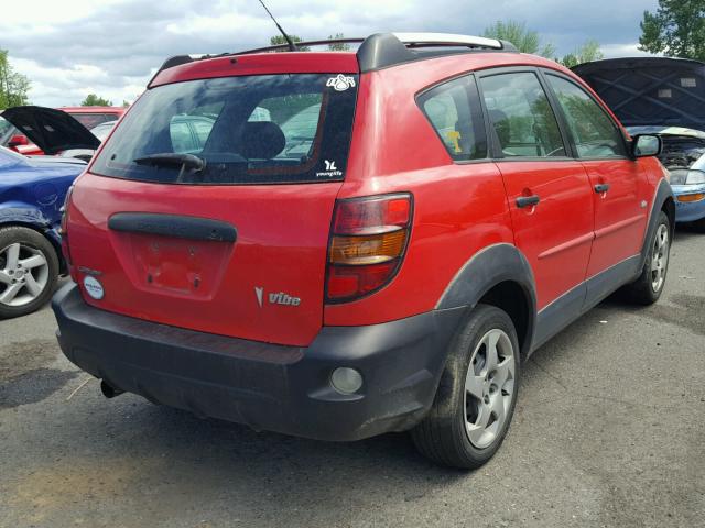 5Y2SM64863Z440577 - 2003 PONTIAC VIBE RED photo 4