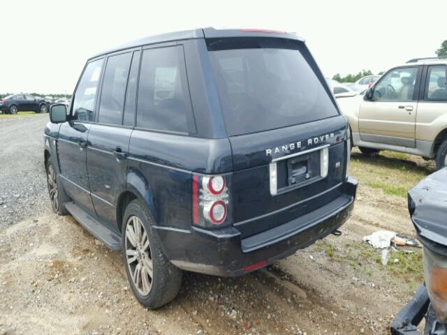 SALMF1D41CA361330 - 2012 LAND ROVER RANGE ROVE BLACK photo 3