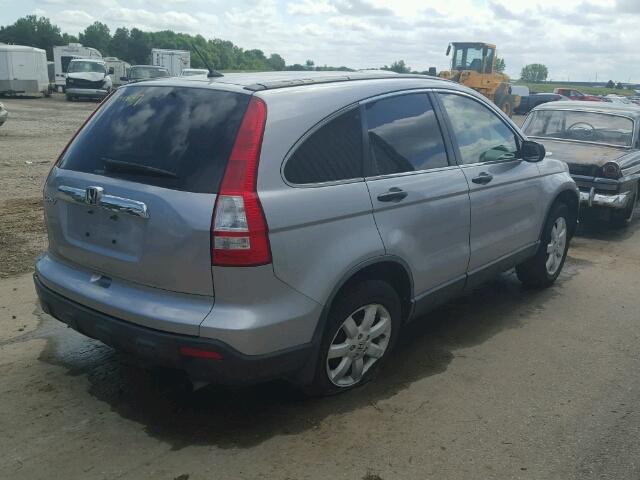 JHLRE48507C011933 - 2007 HONDA CR-V EX SILVER photo 4