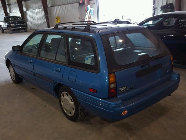 1FARP15JXRW138476 - 1994 FORD ESCORT LX BLUE photo 3