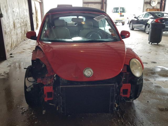 3VWCM31Y34M315043 - 2004 VOLKSWAGEN NEW BEETLE წითელი ფოტო 9