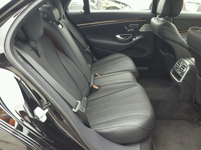 WDDUG8FB2HA339665 - 2017 MERCEDES-BENZ S 550 4MAT BLACK photo 6