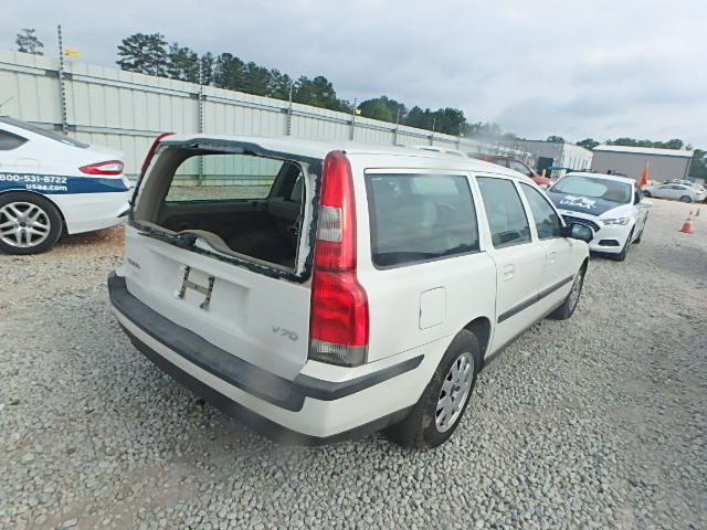 YV1SW61RX11137086 - 2001 VOLVO V70 WHITE photo 4