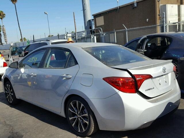 5YFBURHE8HP649791 - 2017 TOYOTA COROLLA L SILVER photo 3