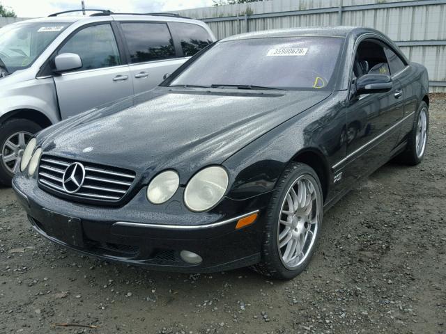 WDBPJ75J11A014599 - 2001 MERCEDES-BENZ CL 500 BLACK photo 2