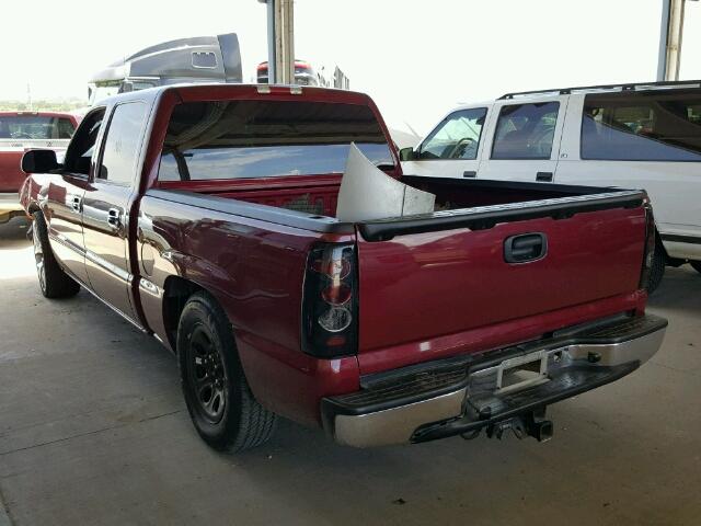 2GCEC13T551137150 - 2005 CHEVROLET SILVERADO BURGUNDY photo 3