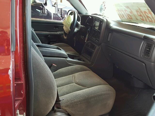 2GCEC13T551137150 - 2005 CHEVROLET SILVERADO BURGUNDY photo 5