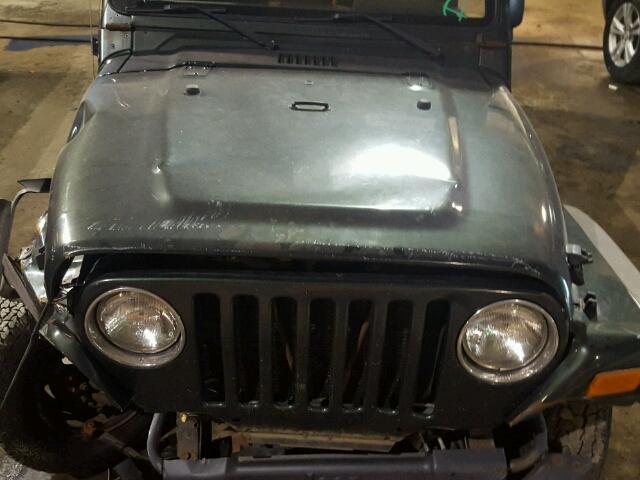 1J4FA39S15P308669 - 2005 JEEP WRANGLER X GREEN photo 7