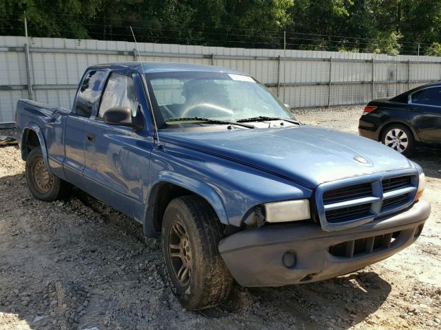 1D7HL12X43S362387 - 2003 DODGE DAKOTA SXT BLUE photo 1