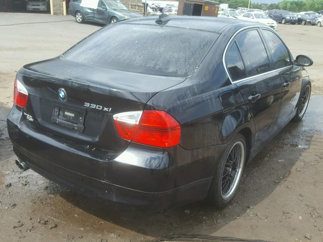 WBAVD33546KV60777 - 2006 BMW 330 XI BLACK photo 4