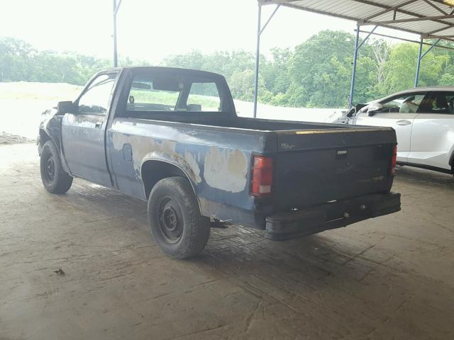 1B7FL16G2KS022164 - 1989 DODGE DAKOTA BLUE photo 3