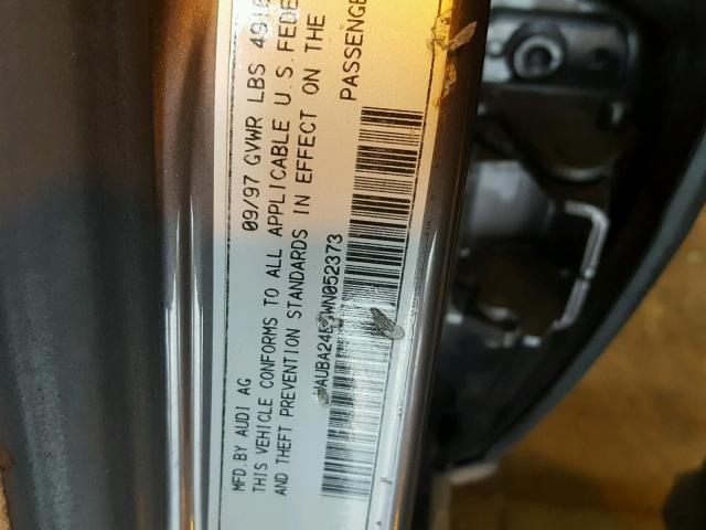 WAUBA24B3WN052373 - 1998 AUDI A6 2.8 QUA GRAY photo 10