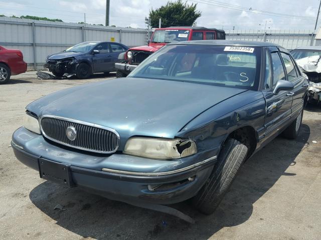 1G4HP52K0VH434532 - 1997 BUICK LESABRE CU BLUE photo 2