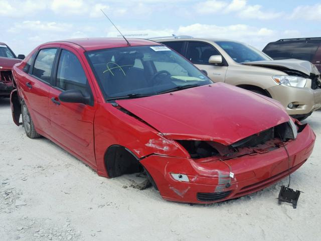 1FAFP34N87W284116 - 2007 FORD FOCUS ZX4 RED photo 1