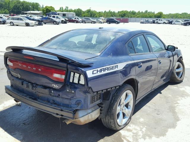 2C3CDXCT3EH161031 - 2014 DODGE CHARGER R/ BLUE photo 4