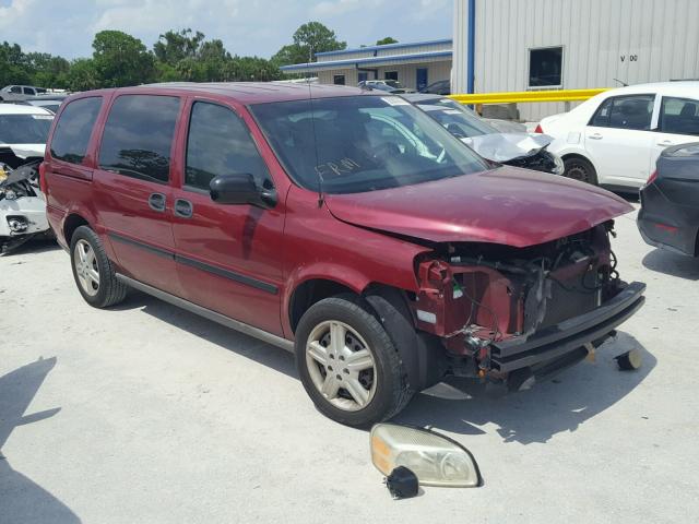 1GNDV03L45D244119 - 2005 CHEVROLET UPLANDER BURGUNDY photo 1