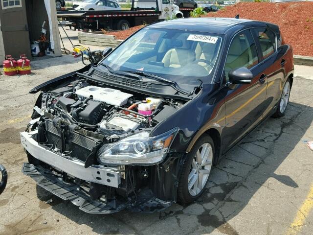 JTHKD5BH0E2198134 - 2014 LEXUS CT 200 BLACK photo 2