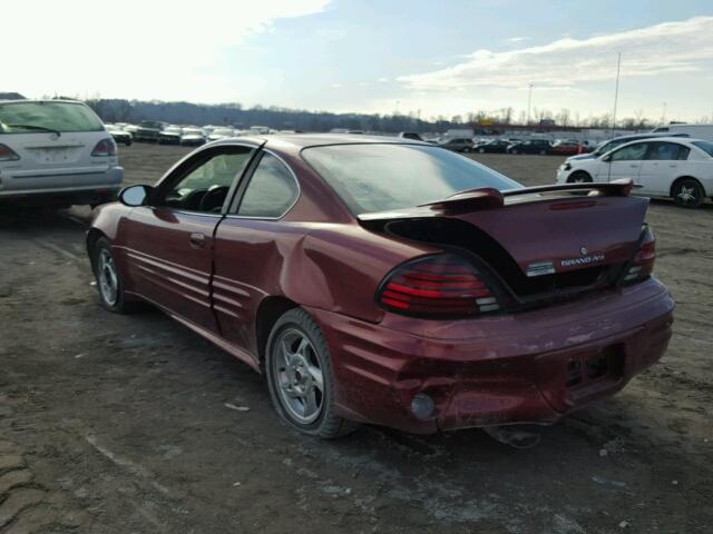 1G2NF12F22C289979 - 2002 PONTIAC GRAND AM S MAROON photo 3