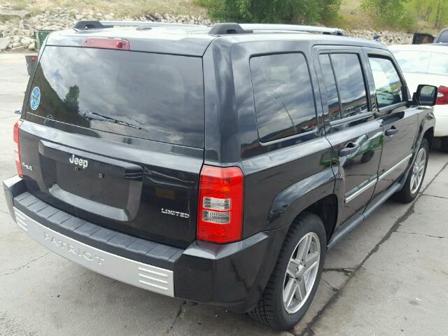 1J8FF48W38D608083 - 2008 JEEP PATRIOT LI BLACK photo 4