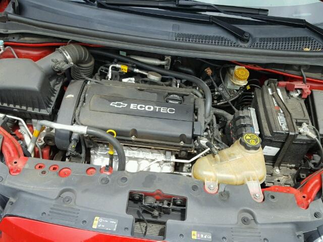 1G1JA6SH4D4186981 - 2013 CHEVROLET SONIC LS RED photo 7