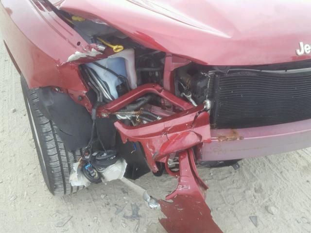 1C4NJDBB2CD577019 - 2012 JEEP COMPASS SP RED photo 9