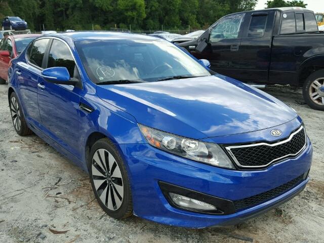 5XXGR4A62CG046186 - 2012 KIA OPTIMA SX BLUE photo 1