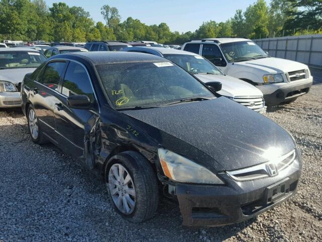 1HGCM66477A085147 - 2007 HONDA ACCORD SE BLACK photo 1