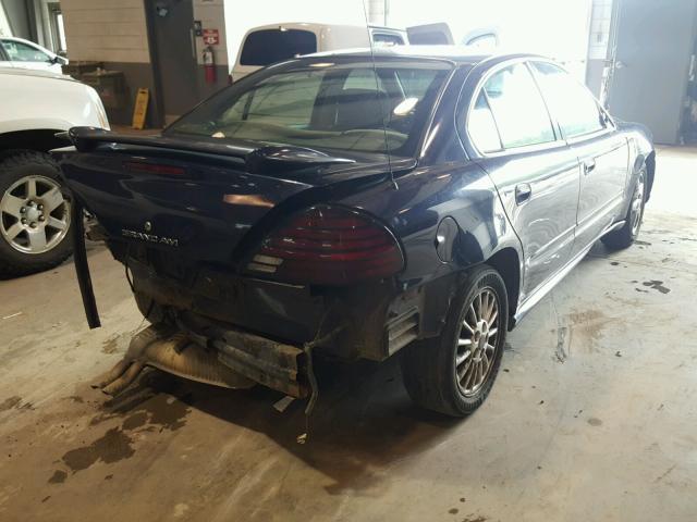 1G2NF52E44M661110 - 2004 PONTIAC GRAND AM S BLUE photo 4