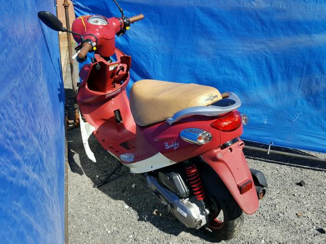 RFVPAP5A1H1120858 - 2017 GENUINE SCOOTER CO. BUDDY 50 RED photo 3