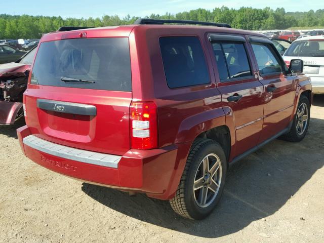 1J4FT28B89D182730 - 2009 JEEP PATRIOT SP RED photo 4