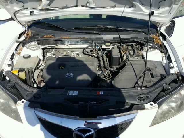 JM1BK32G371712392 - 2007 MAZDA 3 I WHITE photo 7